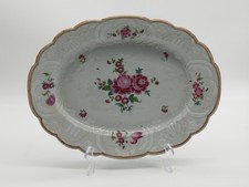 Plat Porcelaine Chine Famille Rose Compagnie Des Indes XVIII ème Siècle 