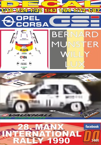 Decal opel corsa - decal,