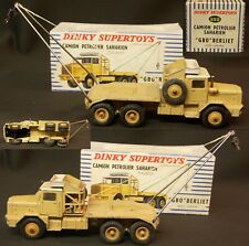 AA DINKY SUPER TOYS CAMION PETROLIER SAHARIEN GBO BERLIET avec chèvre N° 888   
