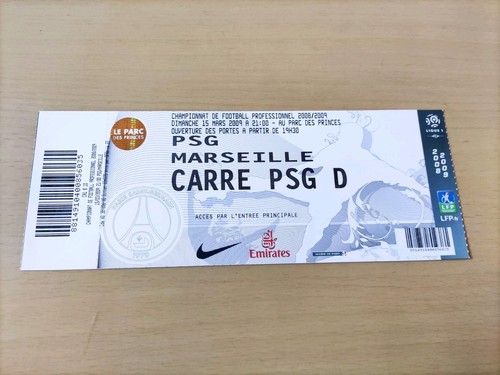 Ticket match psg om 2009 - om,