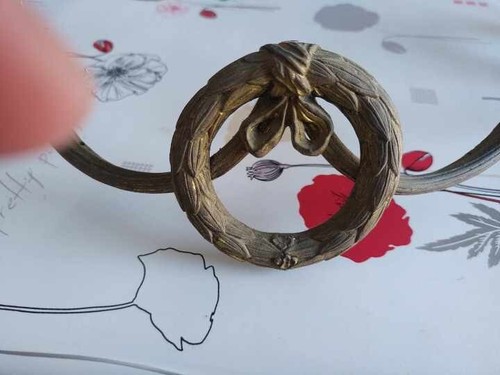 Rare ancien lustre pampilles - rare,