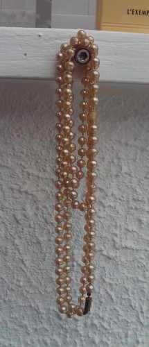 Collier sautoir perles fines - sautoir,