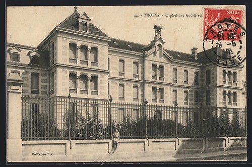 Cpa troyes orphelinat - cpa,