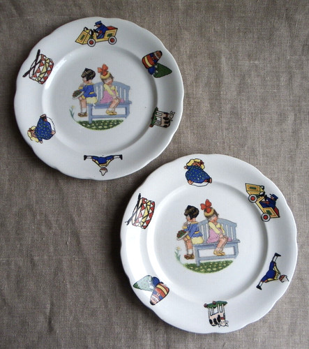 Assiettes anciennes faïence - anciennes,