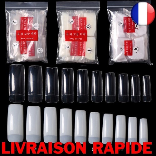 500 faux ongles clair naturel - 500,