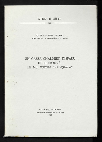 Gazza chaldéen disparu et - un,