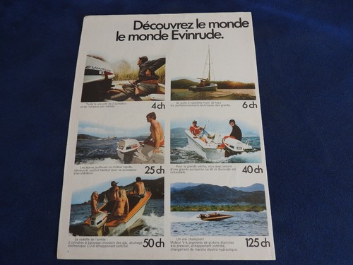 Publicité evinrude découvrez - evinrude,