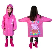 Peppa Pig Veste Imperméable De Pluie 2-5 Ans Manteau Rose Poncho