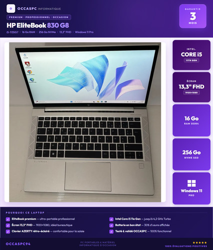 Elitebook 830 intel core - hp,