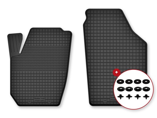 Tapis avant caoutchouc bac