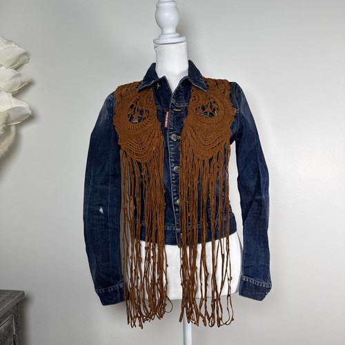 Dsquared2 denim jean jacket - denim,