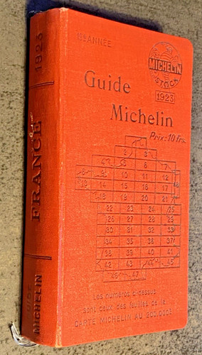 Guide michelin rouge 1923 - michelin,