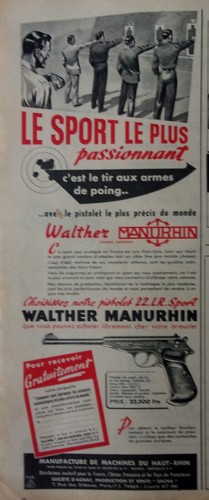 Publicite pistolet sport - pistolet,