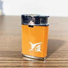 Vintage Orange Shark Logo Lighter - Streetwear Style Rechargeable Gas Lighter