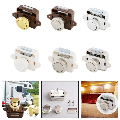 Loquet bouton poussoir