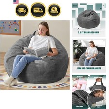 Bean Bag Chair Large Grey