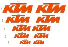 STICKER GRAPHIC MOTO KTM LOGO SET VINYL STICKER MOTORCYCLE RACING 