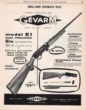 1962 Print Ad of Gevarm Model E1 High Precision Automatic Rifle