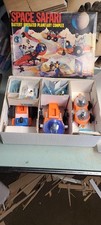 Vintage Miniflex SPACE SAFARI Outer Space Alien Playset Complete In Box Works!