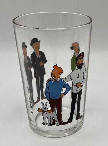 Verre tintin milou haddock - milou,,