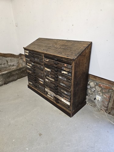 Meuble imprimerie vers 1900 - meuble,