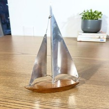 Voilier vintage Zarzoura – Bois & aluminium, design moderniste 1970