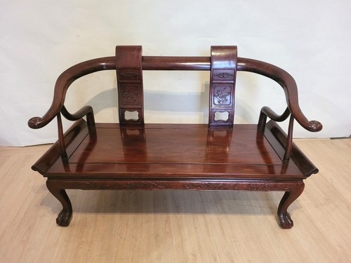 Banc coffre haut dossier - banc-coffre, à