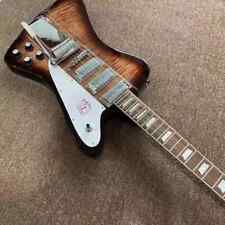 Hot Sale Sunburst Electric Guitar 3 Pickups Tiger Flame 6 Stings Gitaar Firebird