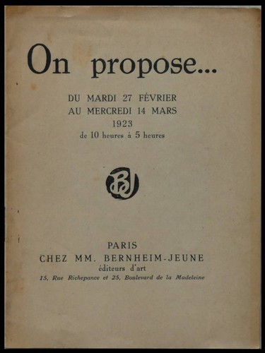 Propose bonnard derain - (bonnard,,