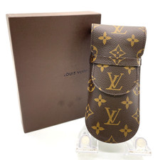 Auth Louis Vuitton Monogram Etui Lunettes Glasses Case M62970 W/Box i100145