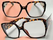 Lunettes De Vue Rétro Vintage Classiques Exagérées À Monture Tortue Carrée