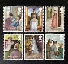 GB 2013 MNH Jane Austen Mint Stamp set with FREE UK P&P
