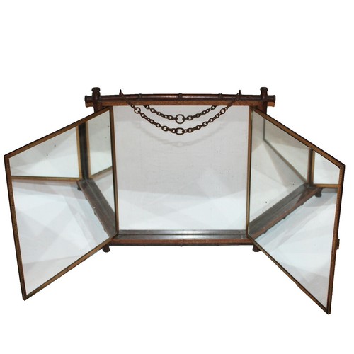 Ancien miroir barbier - de,