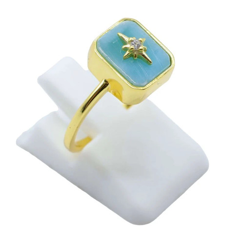 Bague argent 925 larimar - 925,