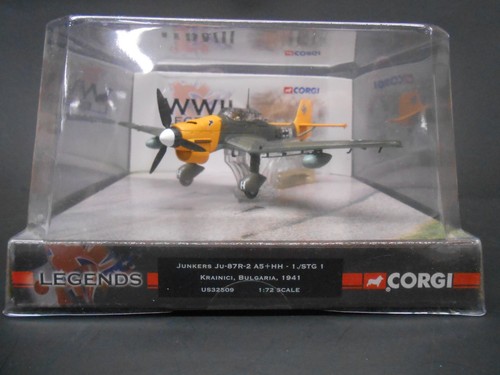 Corgi wwii 87 yellow - ju,