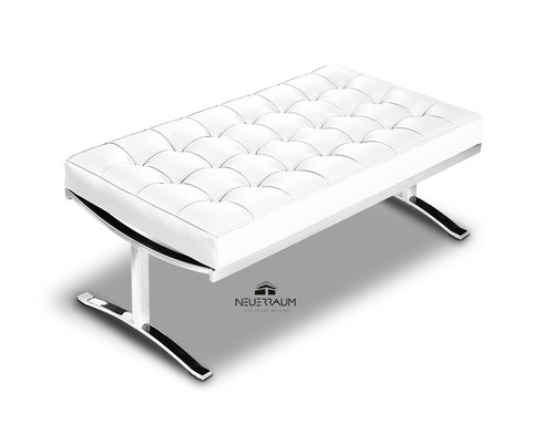 Banc cuir qualité sur pied - cuir,