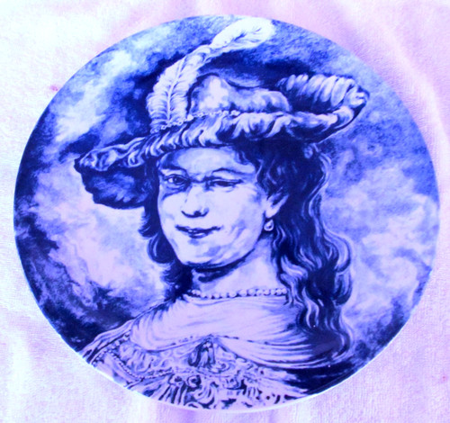 Woman with feather - feather, by