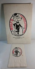 Vintage WOLF'S RESTAURANT & DELICATESSEN NEW YORK CITY Menu