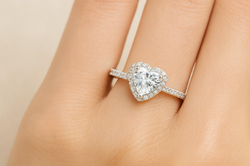 Bague forme cœur en - forme,