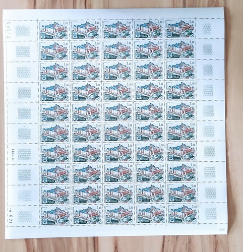Feuille timbres yt1686 - feuille, de