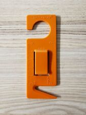 Règle et coupe-papier Tupperware orange vintage