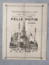 Plan - Guide Exposition Universelle de 1900 Félix Potin Paris P.JOUET
