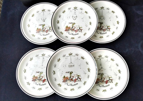Assiettes faïence gien - assiettes, de