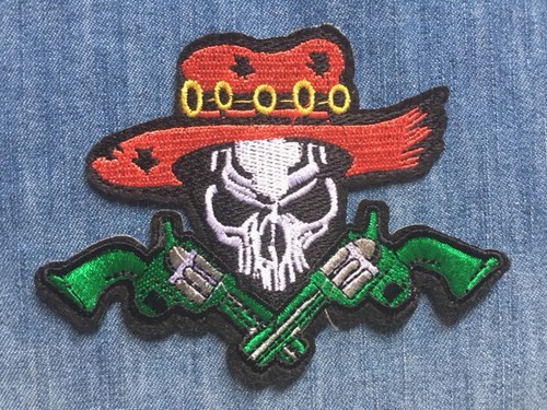Ecusson patch tête mort - patch,