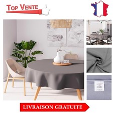 Nappe Alix Ronde 180 cm – Pratique, Résistante et Élégante, Gris Classique