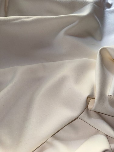Tissu vintage tergal blanc