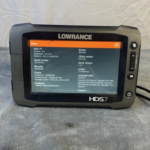 Lowrance hds chartplotter - lowrance,
