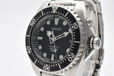 【EXC+5】SEIKO Kinetic 5M62-0BC0 SCUBA 200M Men's Watch Black Dial From JAPAN