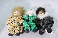 Lot 3 minis poupées têtes en porcelaine, Set mit 3 Spielfigurenköpfen aus Porzel