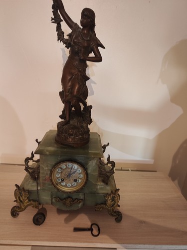 Pendule cheminée ancienne - cheminée,